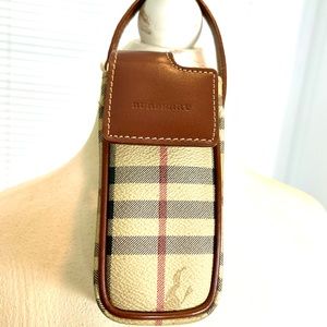 Burberry Classic Check with Brown Leather Phone Case